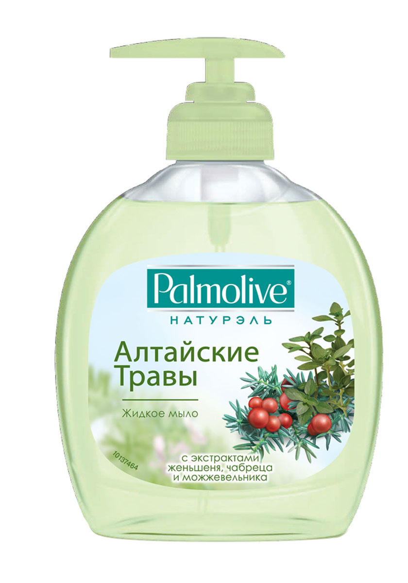 Palmolive Жидкое мыло для рук Натурэль Алтайские Травы, с экстактом женьшеня, чабреца и можжевельника, 300 млTR00961A Palmolive Жидкое мыло для рук Натурэль Алтайские Травы, с экстактом женьшеня, чабреца и можжевельника, 300 млTR00961AВдохновленное исконными алтайскими рецептами, новое жидкое мыло Palmolive Натурэль Алтайские травы содержит натуральные экстракты женьшеня, чабреца, можжевельника, которые столетиями использовались в России для восстановления тела и души: - Женьшень стимулирует регенерацию тканей и микроциркуляцию крови, интенсивно питает и восстанавливает кожу. - Чабрец обладает противовоспалительными, бактерицидными и ранозаживляющими свойствами. - Можжевельник способствует увлажнению кожи, повышает её упругость и эластичность и прекрасно очищает. Товар сертифицирован.