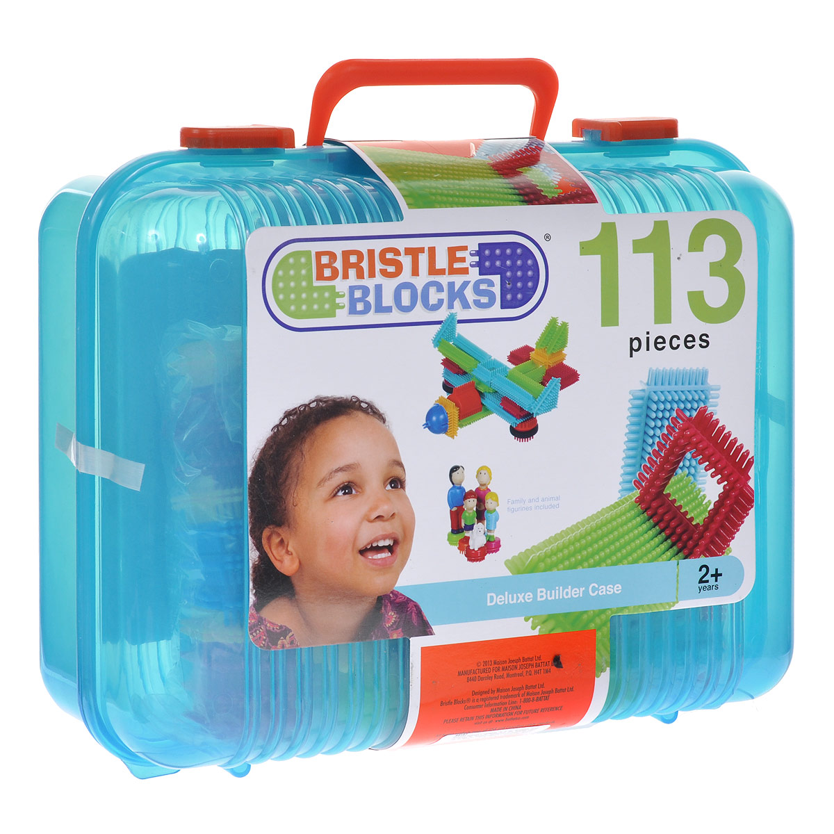Bristle Blocks Конструктор Deluxe Builder Case68167 Bristle Blocks Конструктор Deluxe Builder Case68167Оригинальный игольчатый конструктор Battat Bristle Blocks - тактильный детский конструктор, который позволит вашему ребенку проявить фантазию. Игрушки Battat имеют неповторимый дизайн, максимально безопасны и надежны и, что не менее важно, обладают высоким развивающим потенциалом. Увлекательный конструктор состоящий из множества ярких щетинистых блоков разной формы, размеров и цветов. Пластиковые элементы легко и быстро скрепляются, при этом обеспечивая прочное сцепление. Ваш ребенок будет часами сидеть за творческой работой, соединяя необычные игольчатые элементы в уникальные сооружения. А дополнительные фигурки помогут развернуть настоящий игровой сюжет. Комплект включает 104 игольчатых блока и 9 фигурок для сборки конструктора. Конструктор упакован в закрывающийся пластиковый чемоданчик с ручкой, удобный для хранения и переноски. Игольчатый конструктор Battat Bristle Blocks поможет ребенку развить мелкую моторику рук, логическое и пространственное мышление, творческие...
