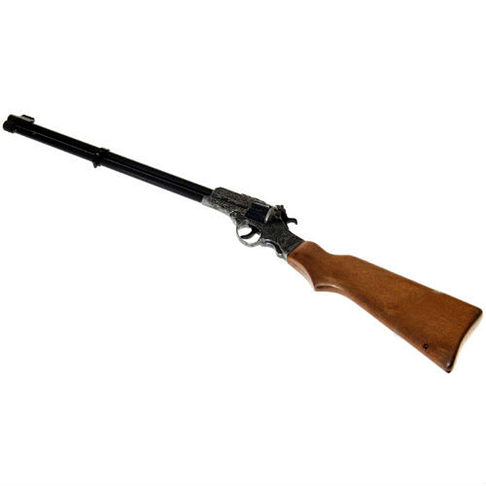 Ружье Enfield Gewehr Metall Western0375/96 Ружье Enfield Gewehr Metall Western0375/96Ружье Enfield Gewehr Metall Western приведет в восторг любого малыша, увлеченного романтикой вестернов и оживленных погонь. Оно идеально подойдет для детских игр в отважных защитников правопорядка и дерзких бандитов. Игрушка выполнена из металла и прочного безопасного пластика и представляет собой реалистичную модель ружья, украшенного изящной резьбой. Приклад ружья оформлен под дерево. Ружье отлично стреляет, а эргономичный приклад обеспечивает удобство во время игры. Емкость магазина: 8 пистонов. Это ружье непременно придется по вкусу вашему ребенку, он сможет часами играть с ним, придумывая различные истории и разыгрывая сцены из любимых фильмов. Такие игры помогут малышу развить социальные и коммуникативные навыки, воображение, крупную и мелкую моторику. Порадуйте своего ребенка таким замечательным подарком! Edison Giocattoli - один из лучших производителей игрушечных пистонных пистолетов, мишеней и винтовок с пульками. Игрушки компании Edison...