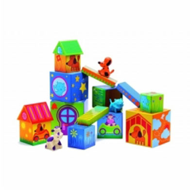 Игровой набор Djeco Кубанимо09102 Игровой набор Djeco Кубанимо09102Игровой набор Djeco Кубанимо - красочная и увлекательная игра для самых маленьких. Малышу предоставляется возможность создать чудо - городок для забавных зверят. Ваш малыш будет с интересом играть и пристраивать зверей в этом городке. При этом Ваш ребенок может развивать мелкую моторику пальчиков, свою усидчивость.
