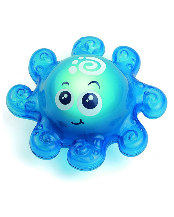 Игрушка для ванны Happy Kid Осьминожек, со световым эффектом4319 Игрушка для ванны Happy Kid Осьминожек, со световым эффектом4319Яркая игрушка Happy Kid Осьминожек станет отличным подарком для любого ребенка, обожающего игры в ванной. С ней можно придумать массу замечательных игр во время купания. Она выполнена из прочного безопасного пластика в виде симпатичного осьминога с четко прорисованными чертами лица: глазками, ротиком и бровками. Игрушка прекрасно держится на поверхности воды. Стоит только опустить осьминожку в воду, как он будет светиться, развлекая малыша. Игрушка Осьминожек превратит купание в веселую игру, во время которой у крохи будут развиваться зрительные навыки и сенсомоторное восприятие, фантазия и воображение. Для работы игрушки необходимы 3 батарейки напряжением 1,5V типа LR44 (входят в комплект).