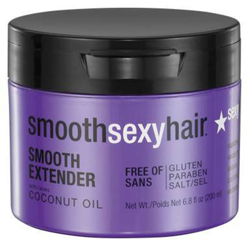 Sexy Hair Маска для волос Smooth Extender, разглаживающая, 200 млSM-38SEX06 Sexy Hair Маска для волос Smooth Extender, разглаживающая, 200 млSM-38SEX06Формула без сульфатов, клейковины, парабенов и солей сохраняет стойкость кератинового и химического выпрямления, подходит для наращённых волос. Проникает глубоко в структуру волос, разглаживает, питает и увлажняет их. Содержащееся кокосовое масло делает волосы сильнее, удерживая баланс протеинов в слабых поврежденных волосах. Обеспечивает защиту от горячего воздуха фена. Защищает от выгорания цвета при воздействии UVA/UVB лучей. Товар сертифицирован.