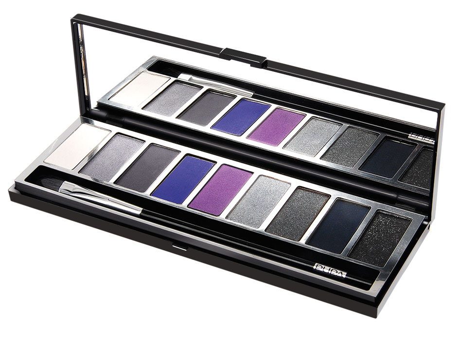 Pupa Набор теней Pupart. Eyeshadow Palette, тон №02 серебро, 8 г040005002 Pupa Набор теней Pupart. Eyeshadow Palette, тон №02 серебро, 8 г040005002Набор теней для макияжа глаз Pupa состоит из гаммы компактных теней из 9-ти безукоризненно подходящих друг другу оттенков. Тени легко наносятся, а гамма оттенков идеально подходит для любого стиля макияжа, от натурального до изысканного, гламурного или smoky. 4 эффекта макияжа: радужный, перламутровый, глянцевый и матовый. Необыкновенно мягкая, тающая текстура прекрасно растушевывается, обеспечивая безупречный результат. Для равномерного нанесения теней к набору прилагается удобная кисточка с длинной ручкой. Без парабенов.