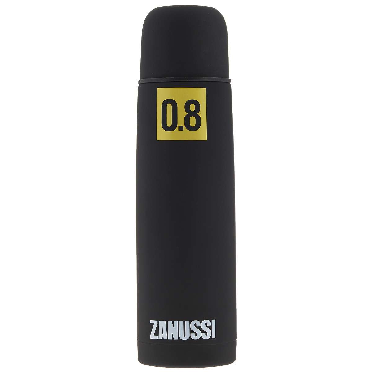 Термос Zanussi, цвет: черный, 800 млZVF41221DF Термос Zanussi, цвет: черный, 800 млZVF41221DFТермос с узким горлом Zanussi, изготовленный из высококачественной нержавеющей стали 18/10, является простым в использовании, экономичным и многофункциональным. Корпус изделия оснащен резиновым покрытием, благодаря чему термос практически невозможно разбить, он защищен от сколов. Термос с двухстеночной вакуумной изоляцией, предназначенный для хранения горячих и холодных напитков (чая, кофе), сохраняет их до 12 часов горячими и холодными в течении 24 часов. Изделие укомплектовано пробкой с кнопкой. Такая пробка удобна в использовании и позволяет, не отвинчивая ее, наливать напитки после простого нажатия. Изделие также оснащено крышкой-чашкой. Легкий и прочный термос Zanussi сохранит ваши напитки горячими или холодными надолго.