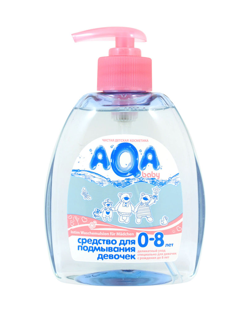 AQA baby Средство для подмывания девочек, от 0 до 8 лет, 300 мл009411 AQA baby Средство для подмывания девочек, от 0 до 8 лет, 300 мл009411Средство для подмывания девочек учитывает особенности вагинальной микрофлоры, очень неустойчивой и незащищенной в данный возрастной период. Уникальный состав с полезным пребиотиком регулирует баланс, восстанавливая естественное равновесие и соотношение микрофлоры. Мягко очищает, не нарушая естественный рН-баланс интимной зоны у маленьких девочек. Экстракты ромашки, лаванды и календулы обладают выраженным антибактериальным и противовоспалительным действием. Средство для подмывания девочек AQA baby разработано при сотрудничестве с детскими гинекологами специально для ухода и очищения интимной зоны данного возрастного периода и полностью учитывает все особенности. 100% безопасно: не содержит SLES, SLS, парабенов, феноксиэтанола, формальдегида, продуктов нефтепереработки. Без красителей, не тестируется на животных. Товар сертифицирован.