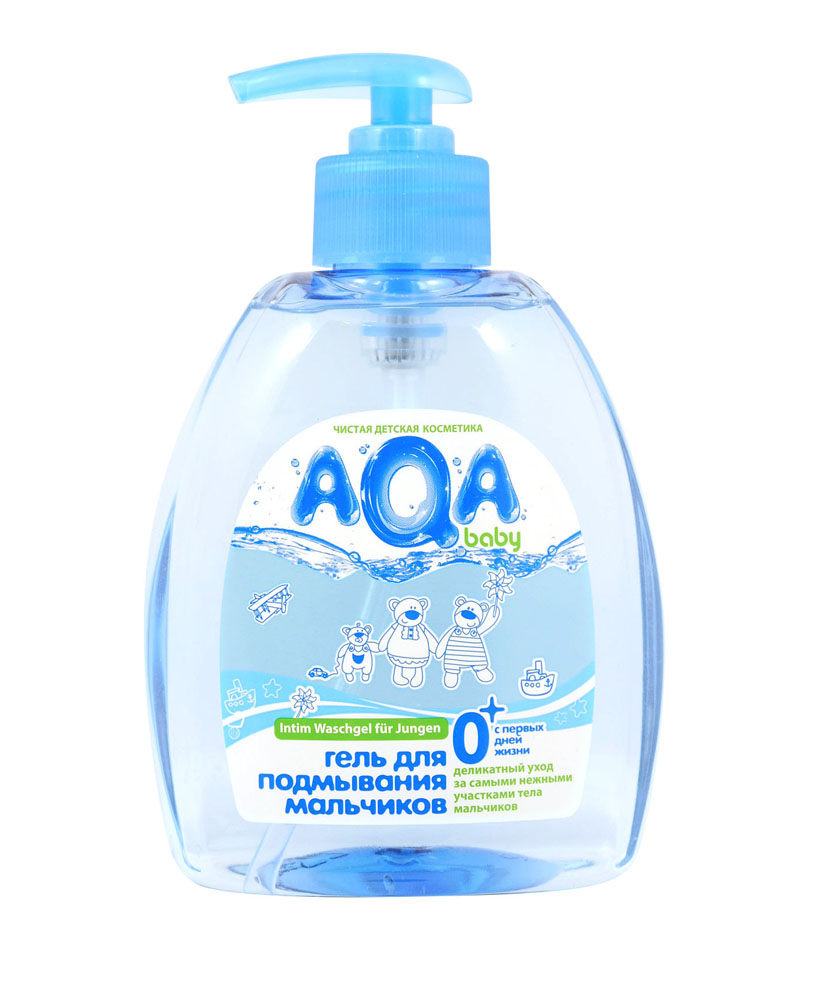 AQA baby Гель для подмывания мальчиков, с первых дней жизни, 300 мл009421 AQA baby Гель для подмывания мальчиков, с первых дней жизни, 300 мл009421Гель специально разработан для ежедневного подмывания мальчиков с первых дней жизни. Мягкие компоненты деликатно очищают нежную кожу интимной зоны. Бисаболол и аллантоин обладают выраженным противовоспалительным и успокаивающим действием. Не содержит SLES, SLS, парабенов, феноксиэтанола, формальдегида, продуктов нефтепереработки. Гипоаллергенно. Без красителей. Используется с рождения. Гель для подмывания подходит для мальчиков, перенесших процедуру обрезания. Товар сертифицирован.
