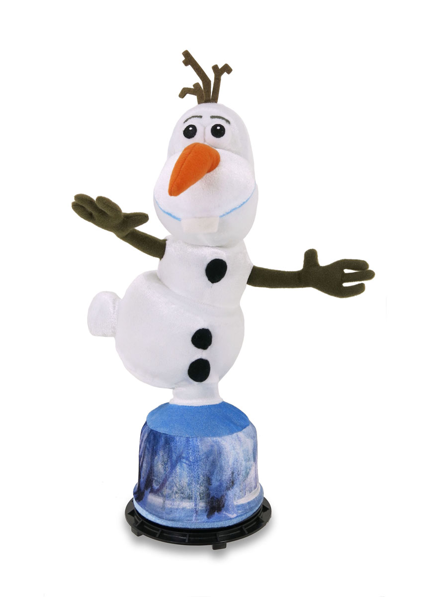 Анимированная игрушка Disney Холодное сердце: Говорящий Олаф, 35 см12840 Анимированная игрушка Disney Холодное сердце: Говорящий Олаф, 35 см12840Анимированная игрушка Disney Холодное сердце: Говорящий Олаф станет любимой игрушкой вашего ребенка. Она выполнена из мягкого текстильного материала в виде Олафа на подставке - добродушного снеговика из мультфильма Холодное Сердце от компании Дисней. Если нажать на среднюю пуговичка снеговика, он начнет двигаться и произносить следующие фразы, крутясь после каждой вокруг своей оси: Ой, стойте, что тут происходит? Вы, что, тут играете в летучих мышей? Я идеален У, голова Здравствуйте, я Олаф, люблю жаркие объятья Что-то я не в форме Я не чувствую ног, я не чувствую своих ног! Такая игрушка поднимет настроение вашему ребенку. Порадуйте его таким замечательным подарком! Рекомендуется докупить 3 батарейки напряжением 1,5V типа AA (товар комплектуется демонстрационными).
