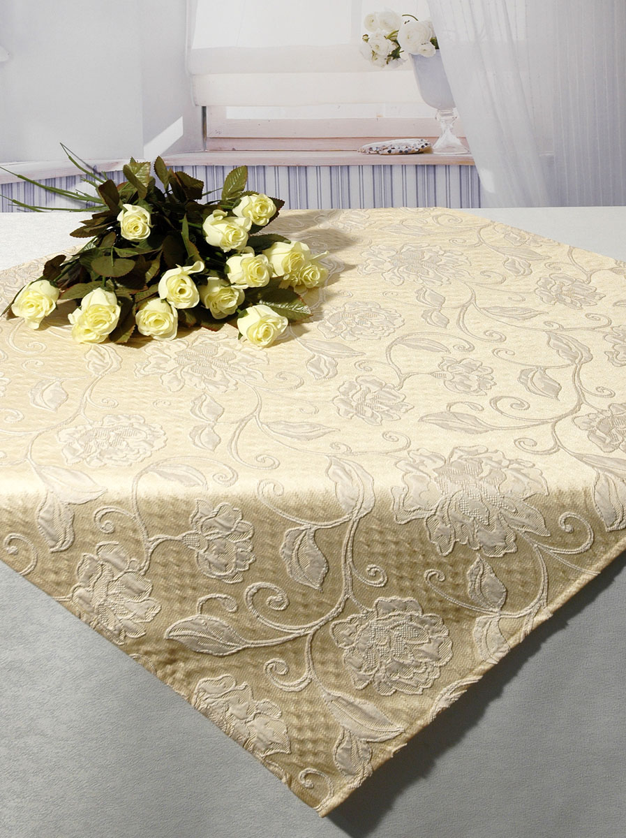 Скатерть Schaefer, квадратная, цвет: бежевый, 85 x 85 см. 06738-10006738-100 Скатерть Schaefer, квадратная, цвет: бежевый, 85 x 85 см. 06738-10006738-100Скатерть Schaefer изготовлена из полиэстера и украшена изысканной цветочной вышивкой. Изделия из полиэстера легко стирать: они не мнутся, не садятся и быстро сохнут, они более долговечны, чем изделия из натуральных волокон. Кроме того, ткань обладает водоотталкивающими свойствами. Такая скатерть будет просто не заменима на кухне, а особенно на вашем обеденном столе на даче под открытым небом. Скатерть Schaefer не останется без внимания ваших гостей, а вас будет ежедневно радовать ярким дизайном и несравненным качеством. Немецкая компания Schaefer создана в 1921 году. На протяжении всего времени существования она создает уникальные коллекции домашнего текстиля для гостиных, спален, кухонь и ванных комнат. Дизайнерские идеи немецких художников компании Schaefer воплощаются в текстильных изделиях, которые сделают ваш дом красивее и уютнее и не останутся незамеченными вашими гостями. Дарите себе и близким красоту каждый день! Изысканный текстиль от...
