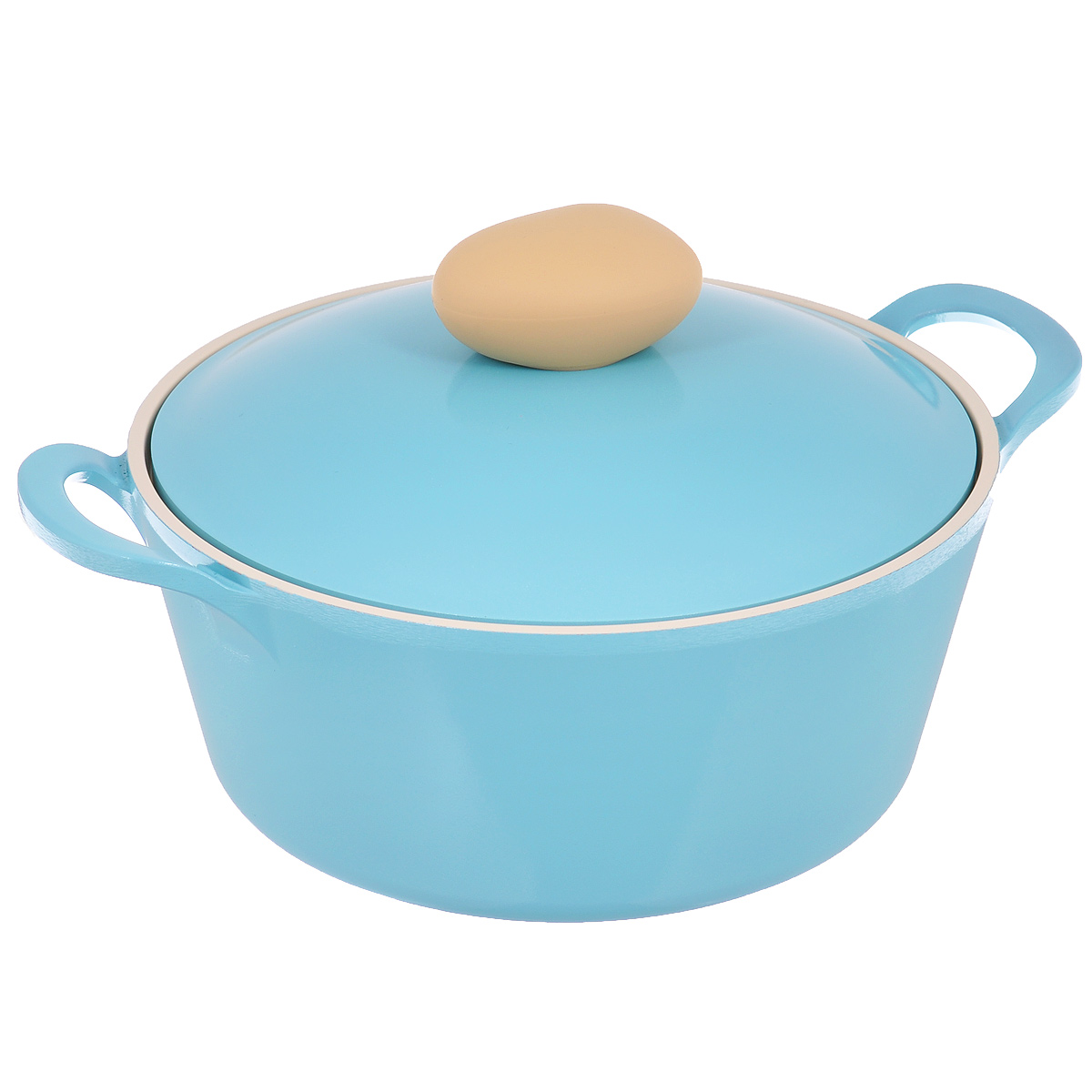 Кастрюля Frybest Round с крышкой, с керамическим покрытием, цвет: голубой, 2,8 лROUND C22-B Кастрюля Frybest Round с крышкой, с керамическим покрытием, цвет: голубой, 2,8 лROUND C22-BКастрюля Frybest Round выполнена из алюминия с внутренним и внешним керамическим покрытием Ecolon Superior. Такое покрытие устойчиво к повреждениям и не содержит вредных компонентов, так как изготовлено из натуральных материалов. Кастрюля оснащена удобными литыми алюминиевыми ручками и крышкой с пароотводом и прорезиненной ручкой из высококачественного пластика. Коллекция Round - это сочетание непревзойденного качества и элегантности. Ключевые преимущества: - Литой алюминиевый корпус хорошо проводит тепло и равномерно нагревается, обеспечивая наиболее эффективное приготовление пищи, - Крепления ручек не имеют заклепок на внутренней стороне посуды, - Внешнее и внутреннее покрытие устойчиво к царапинам и повреждениям, - Покрытие абсолютно нейтрально и не вступает в реакцию с пищей, - Легко моется, - Утолщенное дно для лучшего распространения тепла и экономии энергии, - Благодаря равномерно прогревающейся алюминиевой...