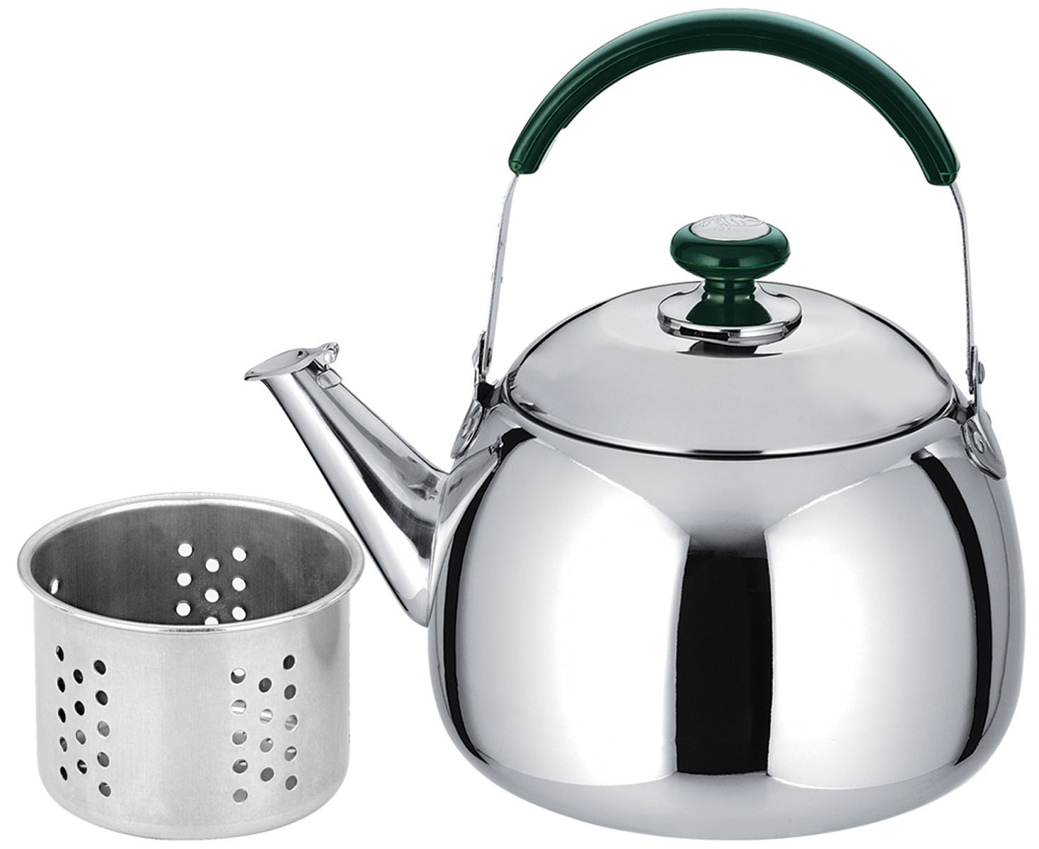 Чайник Bekker, со свистком, с ситечком, 1,5 л. BK-S490BK-S490 Чайник Bekker, со свистком, с ситечком, 1,5 л. BK-S490BK-S490Чайник Bekker выполнен из высококачественной нержавеющей стали, что обеспечивает долговечность использования. Внешнее зеркальное покрытие придает приятный внешний вид. Бакелитовая ручка делает использование чайника очень удобным и безопасным. Чайник снабжен свистком и ситечком для заваривания. Можно мыть в посудомоечной машине. Подходит для использования на индукционной плите и чистке в посудомоечной машине.