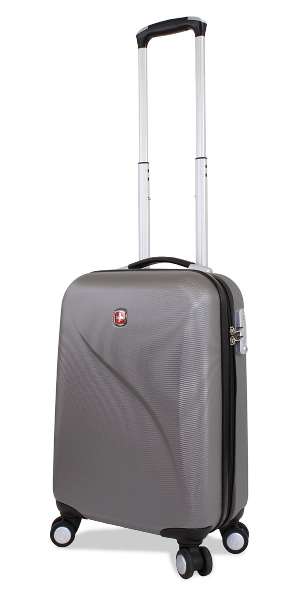 Чемодан SwissGear Evo Lite, цвет: серый, 34 см х 19 см х 48 см, 31 л7201404154 Чемодан SwissGear Evo Lite, цвет: серый, 34 см х 19 см х 48 см, 31 л7201404154SwissGear Evo Lite отличает эргономичность, высокое качество и удобство в использовании. Современный и в то же время строгий дизайн идеально подойдет для деловых командировок и туристических поездок. Изготовленный из прочного поликарбоната корпус надежно сбережет Ваши вещи от повреждений. Легкая управляемость багажом обеспечивается системой 8 колес, способных вращаться на 360 градусов. Особенности чемодана: Высокая мобильность и легкость в управлении обеспечивается 8 колесами, вращающимися на 360 градусов. Алюминиевая телескопическая ручка с фиксатором гарантирует исключительное удобство в управлении чемоданом. Цифровой замок с трехзначным кодом TSA надежно обеспечивает безопасность багажа. Мягкие прочные эргономичные ручки с резиновым покрытием Soft-Touch для переноски обладают повышенной прочностью,обеспечивает комфорт,функциональность и долговечность. Модель оснащена регулируемыми ремнями для фиксации багажа. Чемодан имеет 2 отделения с...