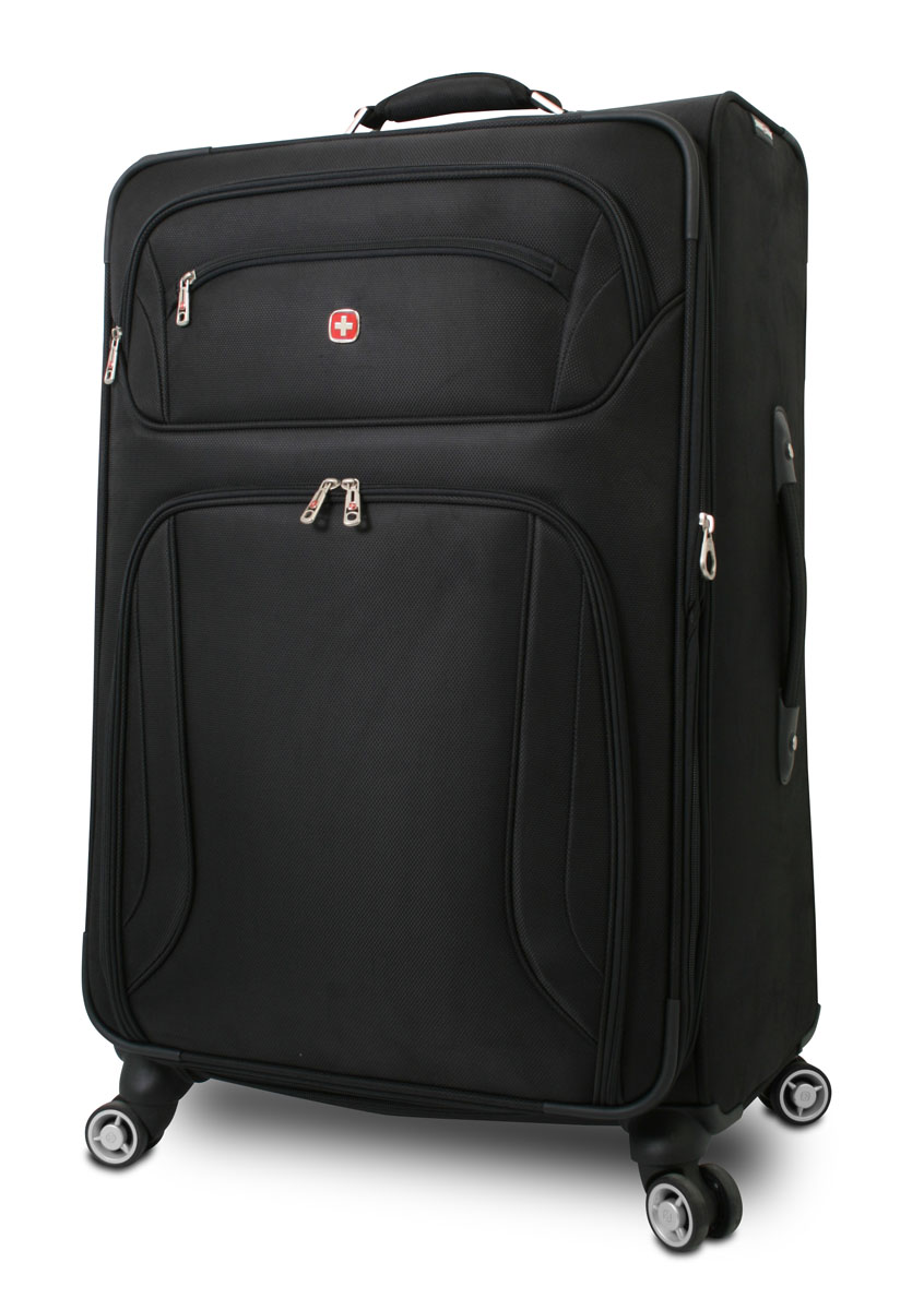 Чемодан Wenger Zurich II, цвет: черный, 48 см x 30 см x 72 см, 104 л7895202177 Чемодан Wenger Zurich II, цвет: черный, 48 см x 30 см x 72 см, 104 л7895202177Wenger Zurich II отличает эргономичность, высокое качество и стильный дизайн. Прочный и удобный в использовании, чемодан прекрасно подойдет для деловых и туристических поездок. В производстве чемодана использован высококачественный износоустойчивый полиэстер толщиной 400 x 350 денье. Модель оснащена прочной фурнитурой, произведенной из оцинкованного металла. Легкая управляемость багажом обеспечивается системой 8 колес, способных вращаться на 360°. Особенности чемодана: Высокая мобильность и легкость в управлении обеспечивается 8 колесами, вращающимися на 360°. Алюминиевая телескопическая ручка с фиксатором гарантирует исключительное удобство в управлении чемоданом. Сетчатый карман на молнии для мелких предметов. Регулируемые ремни для фиксации багажа. Съемный несессер. Встроенный отсек для именной карточки. Увеличение вместимости: чемодан может быть дополнительно расширен на 5 см. По всем вопросам гарантийного и...