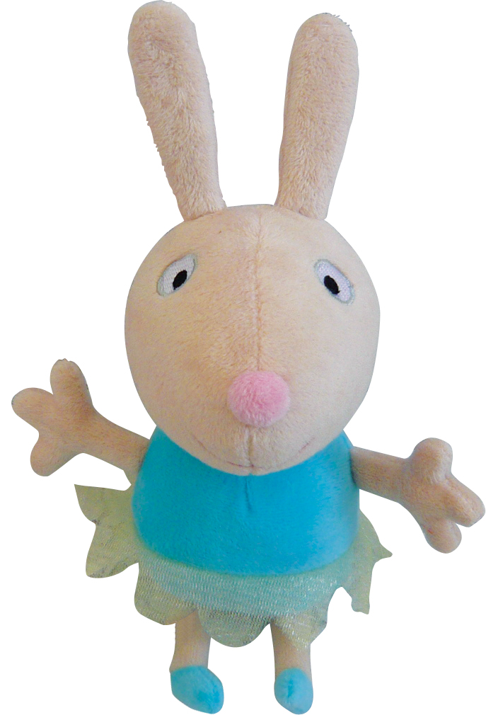 Мягкая игрушка Peppa Кролик Ребекка Балерина, 24 см25082 Мягкая игрушка Peppa Кролик Ребекка Балерина, 24 см25082Очаровательная мягкая игрушка Кролик Ребекка Балерина, выполненная в виде героя мультфильма Свинка Пеппа - забавного желтого кролика в тканевой юбочке, вызовет умиление и улыбку у каждого, кто ее увидит. Игрушка выполнена из высококачественного и приятного на ощупь материала. Великолепное качество исполнения делают эту игрушку чудесным подарком к любому празднику, а оригинальный жизнерадостный образ представит такой подарок в самом лучшем свете.