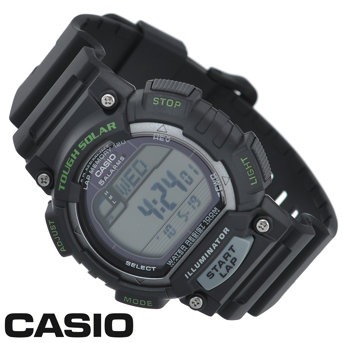 Часы мужские наручные Casio, цвет: черный, серый. STL-S100H-1ASTL-S100H-1A Часы мужские наручные Casio, цвет: черный, серый. STL-S100H-1ASTL-S100H-1AСтильные электронно-механические часы от японского брэнда Casio - это яркий функциональный аксессуар для современных людей, которые стремятся выделиться из толпы и подчеркнуть свою индивидуальность. Часы выполнены в спортивном стиле. Часы оснащены японским кварцевым механизмом. Корпус и ремешок часов изготовлены из пластика. ЖК-дисплей с LED-подсветкой защищен пластиковым стеклом. Ремешок имеет классическую застежку. Основные функции: - индикатор заряда батареи; - функция автоматического сохранения энергии; - секундомер с точностью показаний 1/100с и временем измерения 1ч; - память на 120 этапов; - номер и лучшее время этапа; - два таймера обратного отсчета времени от 5 с до 100 мин с устанавливаемым количеством повторов от 1 до 10; - мировое время; - 12-ти и 24-х часовой формат времени; - функция отключения/включения звука. Питание часов...