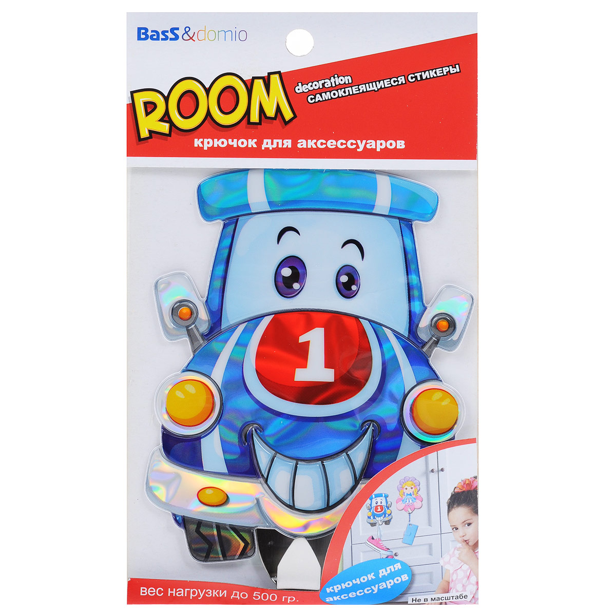 Наклейка для интерьера Room Decoration Тачка, с крючком для аксессуаров, 12 см х 9 смSHA0306 Наклейка для интерьера Room Decoration Тачка, с крючком для аксессуаров, 12 см х 9 смSHA0306Наклейка для стен и предметов интерьера Room Decoration Тачка, изготовленная из экологически безопасной самоклеящейся виниловой пленки и пластика - это удивительно простой и быстрый способ оживить интерьер помещения. Изделие выполнено в виде забавной игрушечной машинки. Наклейка оснащена металлическим крючком для подвешивания различных аксессуаров. Интерьерные наклейки дадут вам вдохновение, которое изменит вашу жизнь и поможет погрузиться в мир ярких красок, фантазий и творчества. Для вас открываются безграничные возможности придумать оригинальный дизайн и придать новый вид стенам и мебели. Наклейки абсолютно безопасны для здоровья. Они быстро и легко наклеиваются на любые ровные поверхности: стены, окна, двери, кафельную плитку, виниловые и флизелиновые обои, стекла, мебель. При необходимости удобно снимаются, не оставляют следов и не повреждают поверхность (кроме бумажных обоев). Наклейка Room Decoration Тачка идеально подойдет для интерьера...