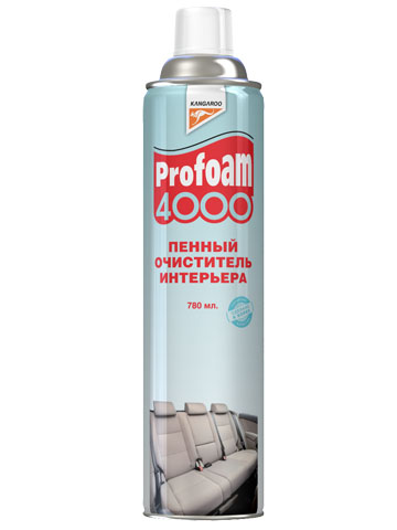 Очиститель интерьера Kangaroo "Profoam 4000", пенный, 780 мл