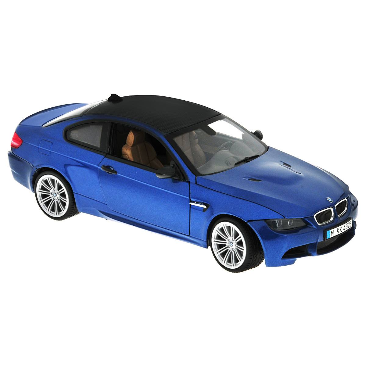 MotorMax Модель автомобиля BMW M3 Coupe цвет синийdarkblue/ast73182 MotorMax Модель автомобиля BMW M3 Coupe цвет синийdarkblue/ast73182Коллекционная модель MotorMax BMW M3 Coupe станет хорошим подарком для любого ценителя автомобилей. Агрессивный и практичный автомобиль, изготовленный немецким концерном BMW, славящимся своей педантичностью в проработке деталей, не нуждается в представлении. Различные модификации BMW M3 нашли широкое отражение даже в компьютерной игре Need for Speed, появившись сразу в нескольких играх серии. Модель BMW M3 Coupe изготовлена брендом MOTORMAX с не меньшим вниманием к деталям, чем у ее прототипа. В совершенстве воспроизведены разнообразные элементы интерьера и «начинки» авто, включая приборную панель и двигатель в моторном отсеке. У автомобиля открываются двери и капот, поворачиваются колеса. Для изготовления корпуса машинки использован литой металл (die cast) с пластиковыми элементами, а еще у этого автомобиля шины из настоящей резины. Модель помещена на пластиковую подставку с оригинальным названием машины. Эта игрушка станет великолепным подарком...