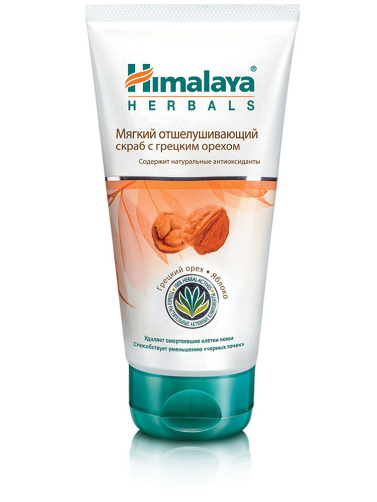 Himalaya Herbals Мягкий отшелушивающий скраб для лица и шеи, с грецким орехом, 150 мл387915052 Himalaya Herbals Мягкий отшелушивающий скраб для лица и шеи, с грецким орехом, 150 мл387915052Обычное умывание не позволяет полностью удалить отмершие клетки и загрязнения из глубоких слоев кожи, из-за чего она становится тусклой и склонной к образованию черных точек. Регулярное отшелушивание – это основной способ глубокого очищения и устранения отмерших клеток. Микрогранулы грецкого ореха мягко удаляют отмершие клетки и черные точки, богатое антиоксидантами яблоко стимулирует обновление клеток кожи. В результате кожа становится мягкой, обновленной и выглядит моложе. Товар сертифицирован.