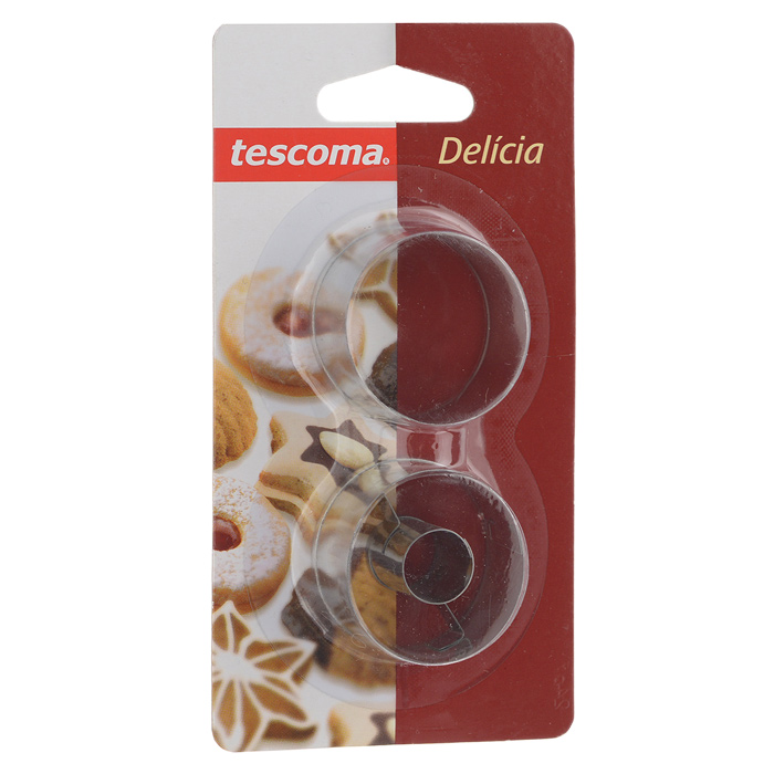 Набор форм для выпечки Tescoma Delicia, 2 предмета631170 Набор форм для выпечки Tescoma Delicia, 2 предмета631170Набор Tescoma Delicia включает 2 формы для выпечки, выполненные из нержавеющей стали. Изделия имеют круглую форму и идеально подходят для приготовления печенья или пирожных. Одна формочка предназначена для приготовления печенья с начинкой. Оригинальный набор позволит приготовить выпечку по вашему любимому рецепту, но в оригинальном оформлении, которое придется по душе всей семье. Не мыть в посудомоечной машине.