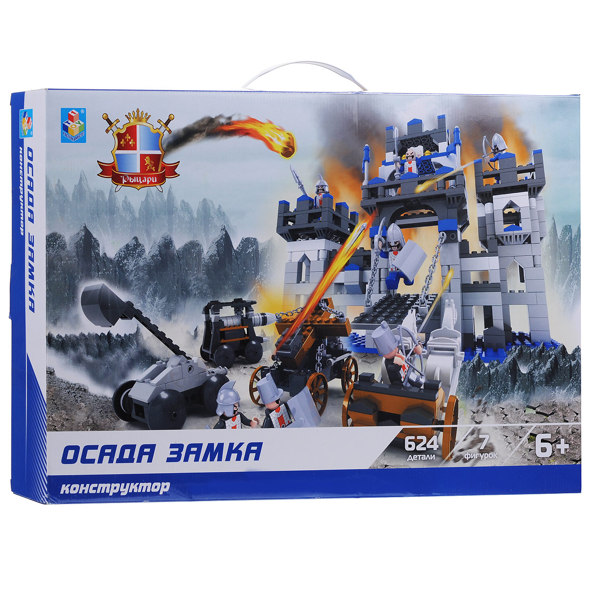 1TOY Конструктор Осада замкаТ57034 1TOY Конструктор Осада замкаТ57034Конструктор 1TOY Осада замка понравится любому мальчику. Он содержит пластиковые элементы, из которых ребенок без труда сможет собрать сцену осады замка. Также в наборе 7 фигурок сражающихся и схематичная инструкция по сборке. Конструкторы серии Рыцари - это настоящие рыцарские сражения и осады замков с многочисленными войнами в доспехах и осадными орудиями. Игры с конструкторами помогут ребенку развить воображение, внимательность, пространственное мышление и творческие способности.