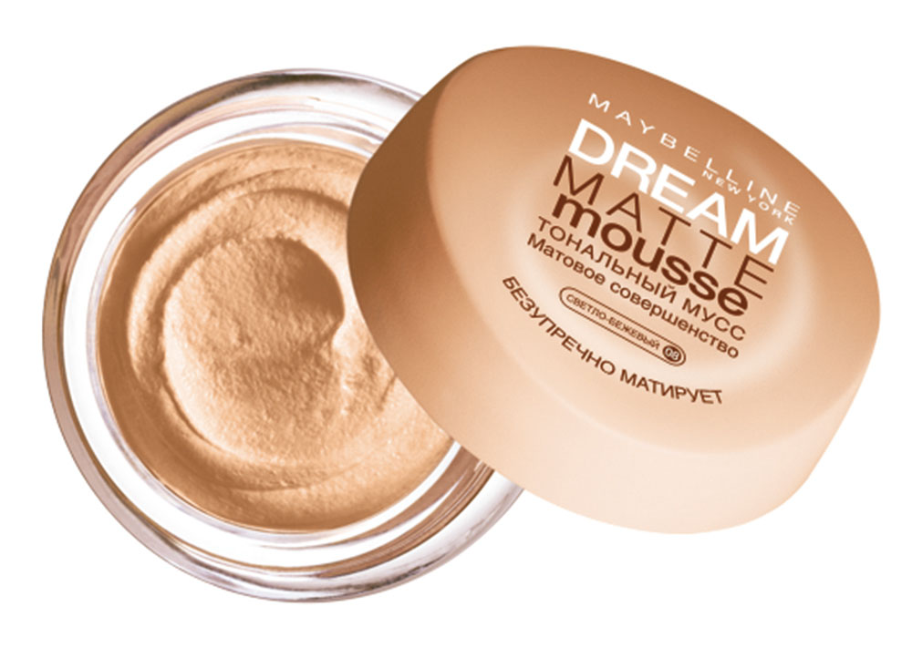 Maybelline New York Тональный крем для лица Dream Matte Mousse, матирующий, оттенок 008, Светло-бежевый, 18 млB2032012 Maybelline New York Тональный крем для лица Dream Matte Mousse, матирующий, оттенок 008, Светло-бежевый, 18 млB2032012Только наша воздушная текстура легко наносится и создает безупречно матовое покрытие. Кожа бархатистая на ощупь. На это не способно ни одно другое тональное средство!