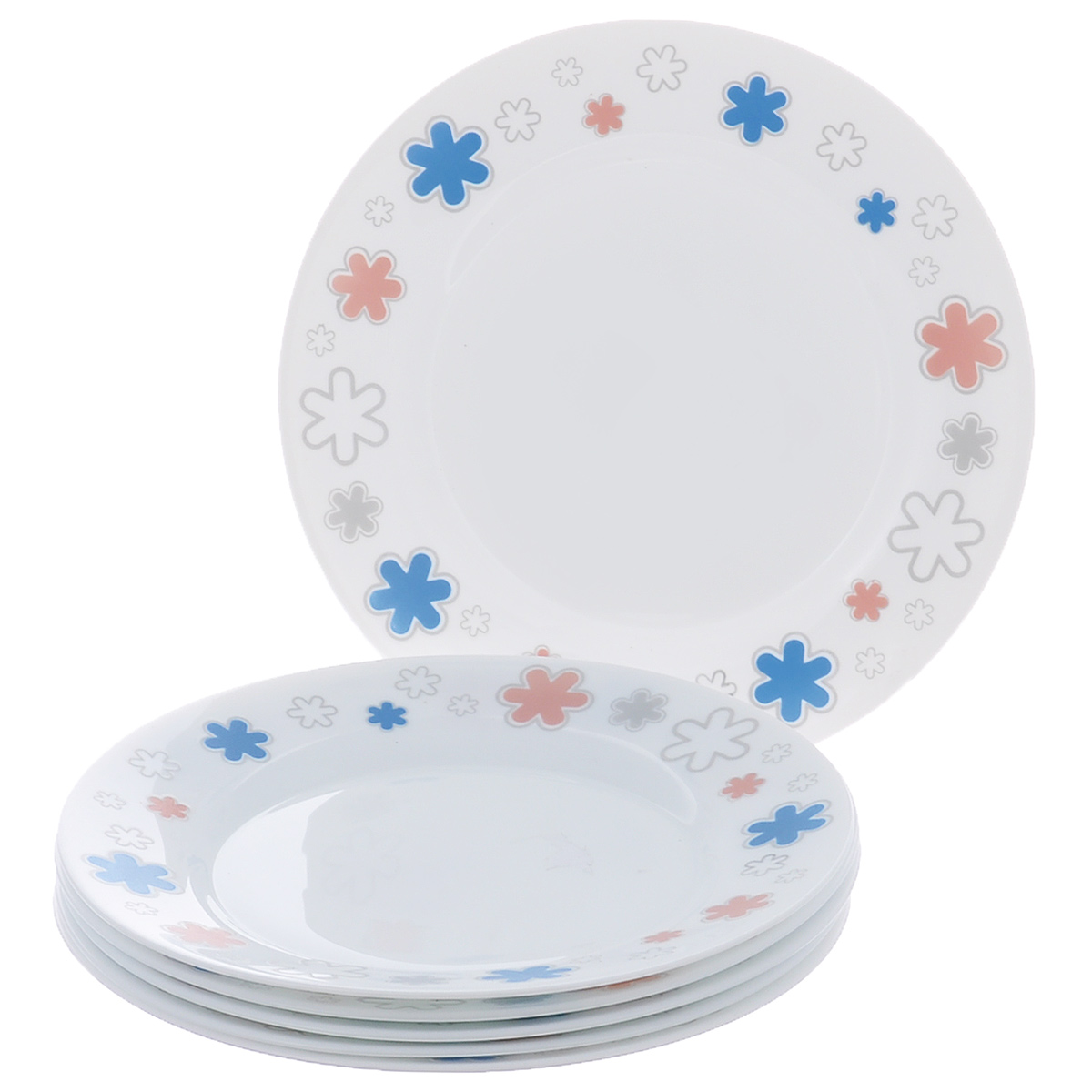 Набор мелких тарелок Bormioli Rocco Fun Fucsia, цвет: белый, диаметр 20 см, 6 шт400812FN9321379 Набор мелких тарелок Bormioli Rocco Fun Fucsia, цвет: белый, диаметр 20 см, 6 шт400812FN9321379Набор Bormioli Rocco Fun Fucsia, выполненный из высококачественного упрочненного стекла, состоит из 6 мелких тарелок. Тарелки оформлены изображением цветов. Они сочетают в себе изысканный дизайн с максимальной функциональностью. Оригинальность оформления тарелок придется по вкусу и ценителям классики, и тем, кто предпочитает утонченность и изящность. Набор тарелок послужит отличным подарком к любому празднику.