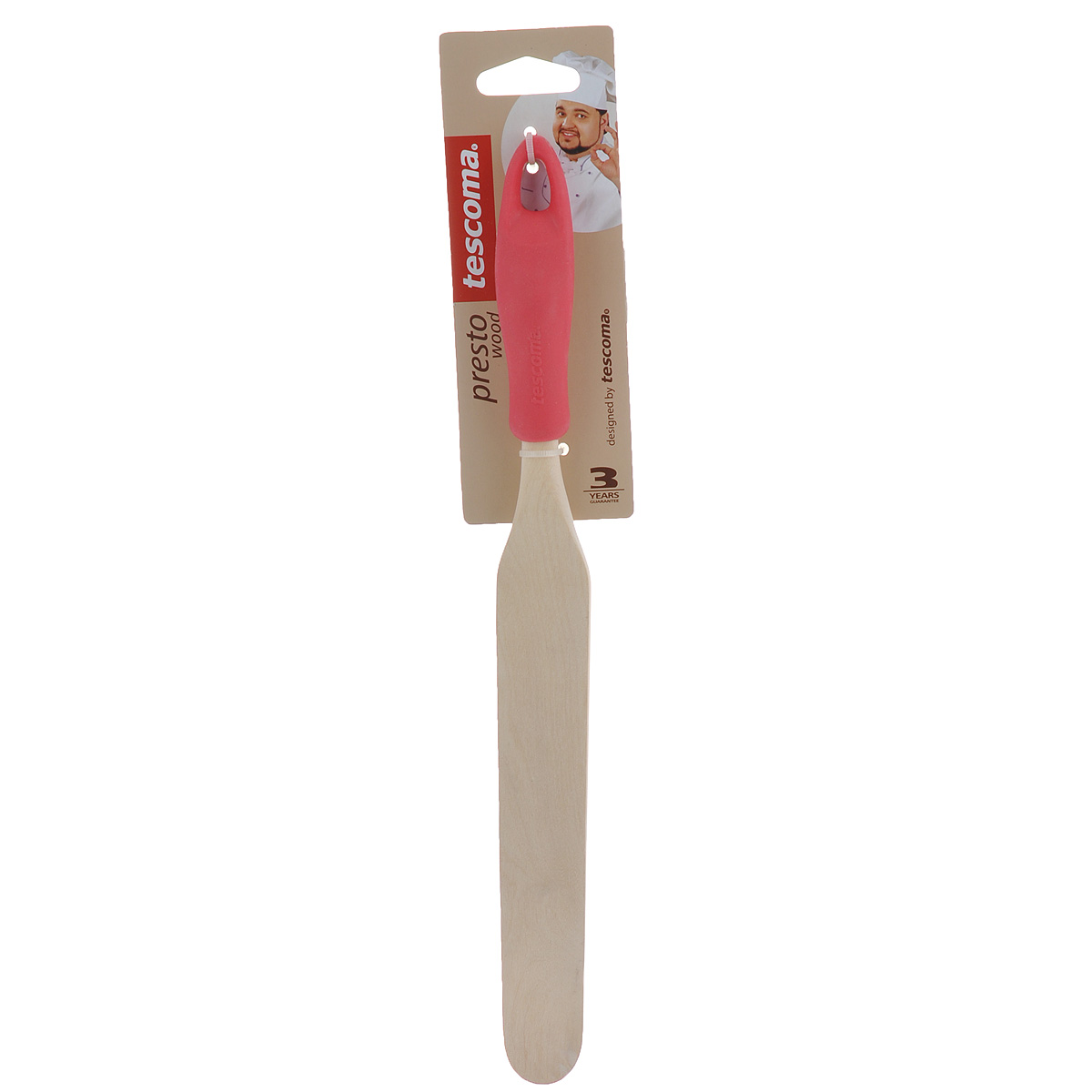 Лопатка для растирания Tescoma Presto Wood, цвет: красный637240 Лопатка для растирания Tescoma Presto Wood, цвет: красный637240Лопатка для растирания Tescoma Presto Wood изготовлена из экологически чистого материала - качественной березовой древесины, обладающей уникальной текстурой. Элегантная ручка имеет противоскользящую обработку, что дает возможность удобно и комфортно пользоваться лопаткой. Изделие имеет узкую вытянутую форму и идеально подходит для растирания разных продуктов во время готовки. Особенно это касается приготовления теста и кремов. Такая кухонная принадлежность подходит для всех видов посуды, а также замечательна для посуды с антипригарным покрытием. Лопатка для растирания Tescoma Presto Wood станет вашим незаменимым помощником на кухне, а также это практичный и необходимый подарок любой хозяйке! Не подходит для мытья в посудомоечной машине. Размер рабочей поверхности: 2,9 см х 18 см. Общая длина лопатки: 30 см.