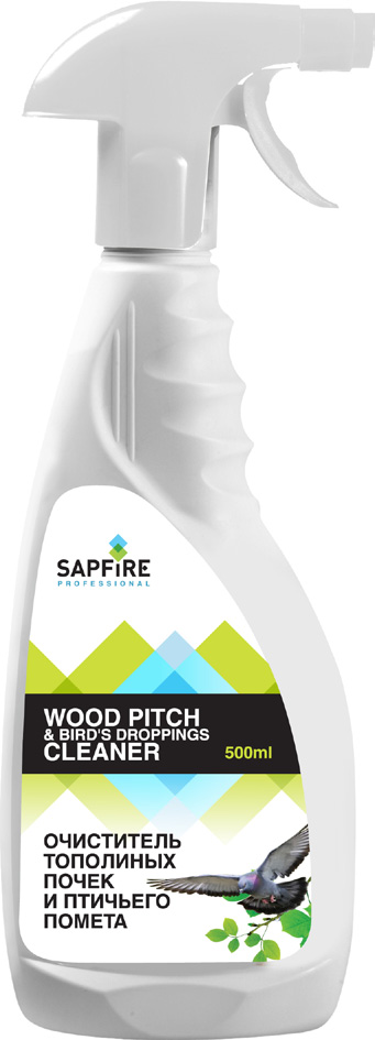 Очиститель тополиных почек и птичьего помета Sapfire, 500 мл1828-SQK Очиститель тополиных почек и птичьего помета Sapfire, 500 мл1828-SQKОчиститель Sapfire предназначен для удаления древесных смол (тополиных почек), следов насекомых, птичьего помета, грязи, пыли и т.п. с лакокрасочной поверхности, стекол и фар автомобиля. Легко удаляет биологические и технические загрязнения, не повреждая поверхность. Состав: аПАВ, нПАВ, комплексообразователь, МЭА, гликоль, консервант, отдушка, вода.