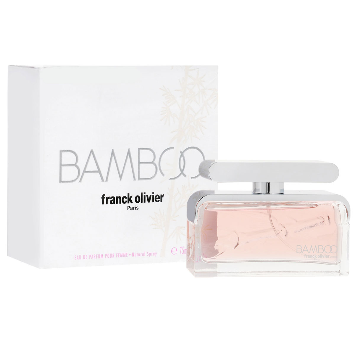 Franck Olivier Парфюмерная вода Bamboo, женская, 75 мл47603 Franck Olivier Парфюмерная вода Bamboo, женская, 75 мл47603Аромат Bamboo от Franck Olivier - необыкновенная изысканность настоящего чуда. Чувственный и интенсивный, нежный и утонченный, этот аромат - взрыв изысканных нот и пьянящих запахов. Чудесный аккорд листьев фиалки, черной смородины и плюща в этой удивительной композиции наполняет нас ощущением счастья и радости. Средние и базовые ноты этого уникального аромата - обещание цветочного путешествия, где роза, лилия и иланг-иланг нежно и изысканно сочетаются с мощностью ветивера и силой мускуса. Классификация аромата : зеленый. Пирамида аромата : Верхние ноты: листья фиалки, черная смородина, плющ. Ноты сердца: роза, лилия, иланг-иланг. Ноты шлейфа: ветивер, мускус. Ключевые слова Изысканный, утонченный, чувственный! Самый популярный вид парфюмерной продукции на сегодняшний день - парфюмерная вода. Это объясняется...