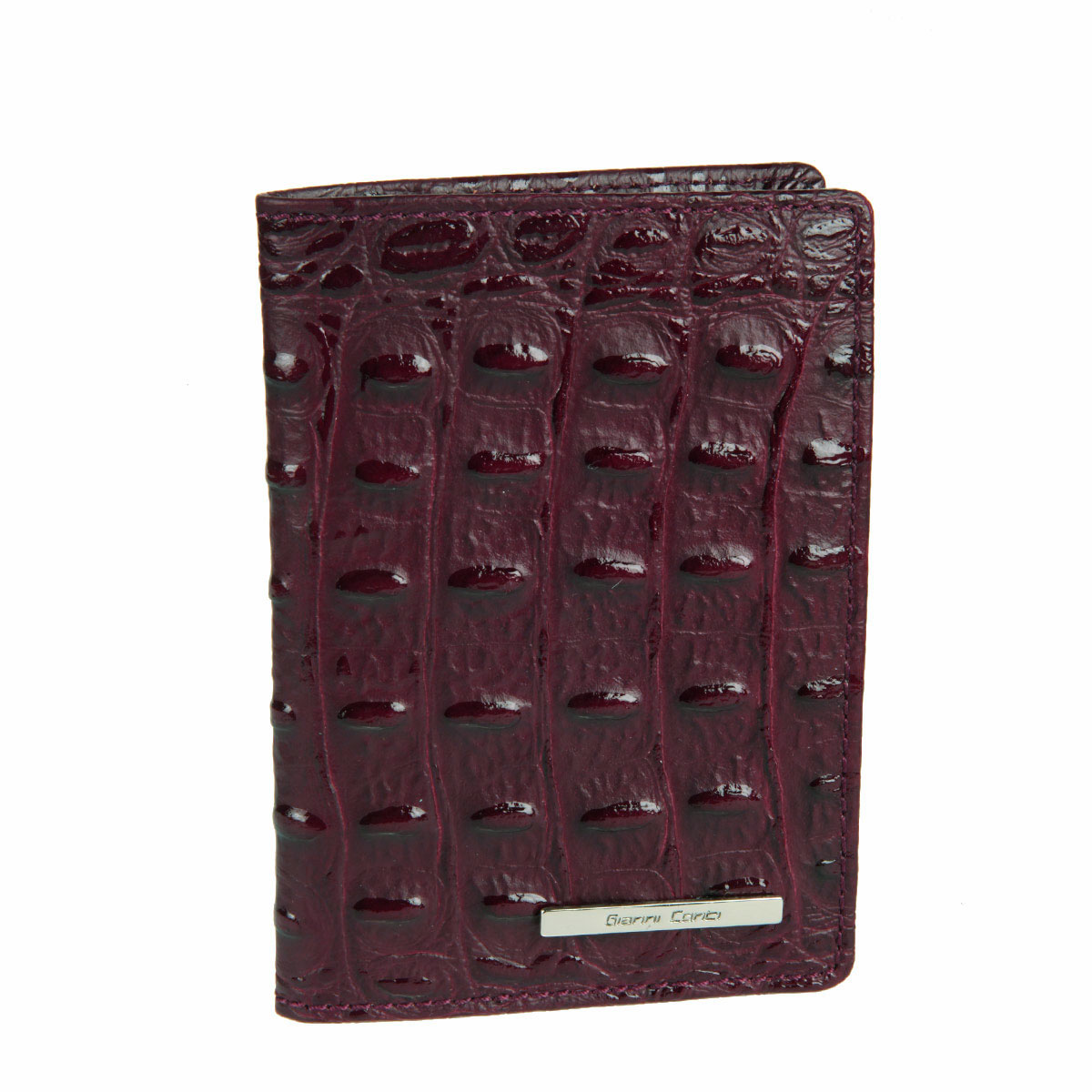 Обложка для паспорта Gianni Conti, цвет: вишневый. 19374551937455 ruby/red Обложка для паспорта Gianni Conti, цвет: вишневый. 19374551937455 ruby/redСтильная обложка Gianni Conti выполнена из натуральной кожи с фактурным тиснением под крокодила и оформлена металлической пластинкой с надписью в виде логотипа бренда. На внутреннем развороте справа расположено шесть кармашков для пластиковых карт и визиток. Ширина левого разворота 3 см, правого 7 см. Оба разворота изготовлены из натуральной кожи. Такая обложка не только поможет сохранить внешний вид ваших документов и защитит их от повреждений, но и станет ярким аксессуаром, который подчеркнет ваш образ. Обложка упакована в подарочную картонную коробку желтого цвета с логотипом фирмы.