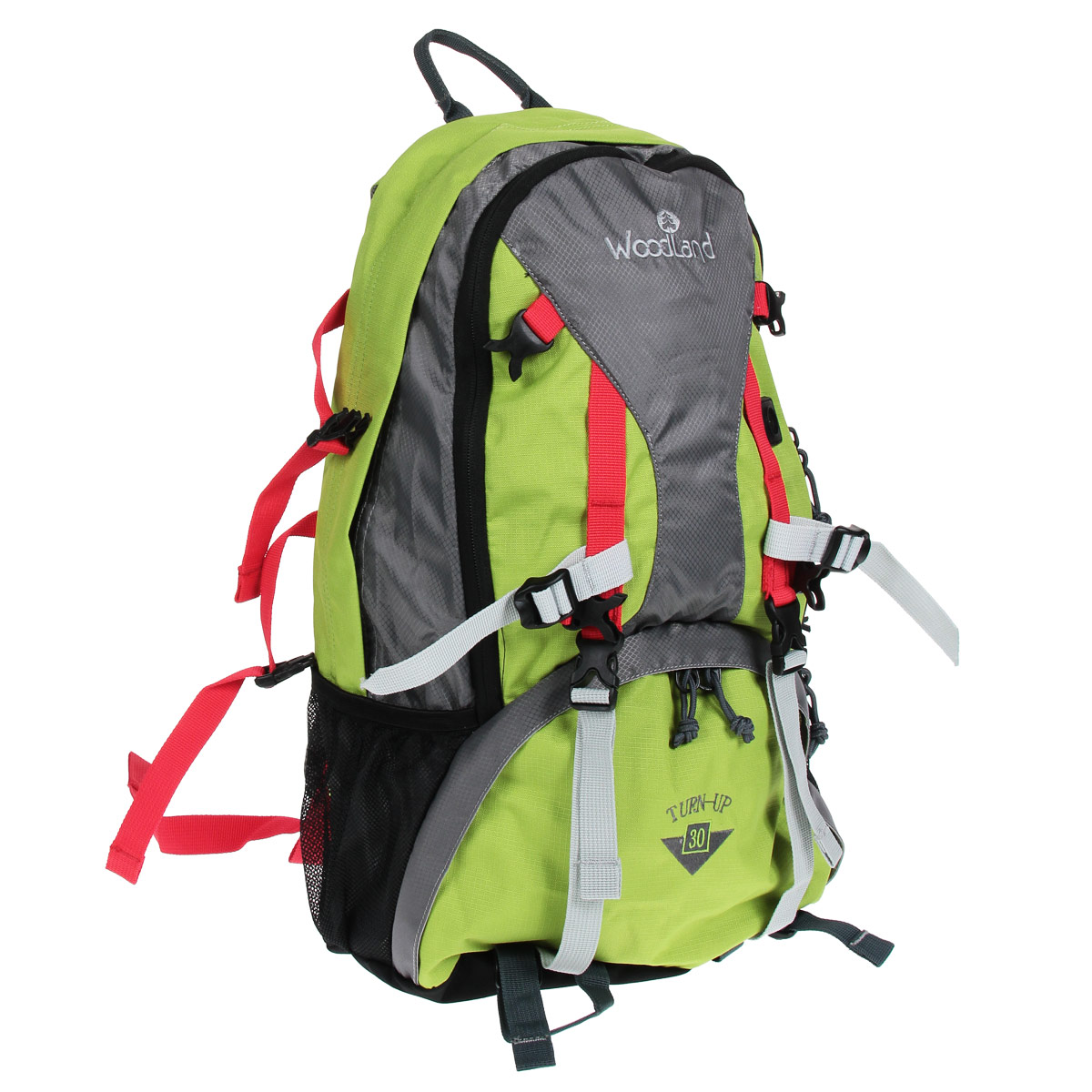 Рюкзак WoodLand Turn-Up 30, цвет: зеленый, серый30773 Рюкзак WoodLand Turn-Up 30, цвет: зеленый, серый30773Рюкзак WoodLand Turn-Up 30 будет вашим верным спутником в ежедневных поездках. Функциональный дизайн приятно удивит вас. Бесчисленные карманы, в том числе, встроенный органайзер, помогут удобно разместить необходимые вещи. Компрессионные стяжки позволяют регулировать объем и балансировать вес уложенного рюкзака. Особенности рюкзака: Два входа в основное отделение. Диафрагма типа кулиска, перекрывается затягиванием шнура и фиксируется стоппером. Фронтальный карман с органайзером и дополнительным отделением. Кармашки для мелочей в крыльях поясного ремня. S-образные лямки. Грудная стяжка с резиновым компенсатором. Пластиковая фурнитура YKK.