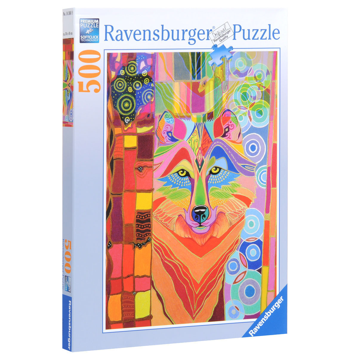 Ravensburger Сказочный волк. Пазл, 500 элементов14368 Ravensburger Сказочный волк. Пазл, 500 элементов14368Пазл Сказочный волк, без сомнения, придется вам по душе, и вы получите массу удовольствия от процесса собирания картины. Собрав этот пазл, включающий в себя 500 элементов, вы получите великолепную картину с изображением сказочного волка. Перед вами совершенно магическое изображение разноцветного волка. Здесь присутствует волшебство индийской магии и эзотерики. Каждая деталь имеет свою форму и подходит только на своё место. Нет двух одинаковых деталей! Пазл изготовлен из картона высочайшего качества. Все изображения аккуратно отсканированы и напечатаны на ламинированной бумаге. Пазл - великолепная игра для семейного досуга. Сегодня собирание пазлов стало особенно популярным, главным образом, благодаря своей многообразной тематике, способной удовлетворить самый взыскательный вкус. А для детей это не только интересно, но и полезно. Собирание пазла развивает мелкую моторику у ребенка, тренирует наблюдательность, логическое мышление, знакомит с окружающим миром, с...