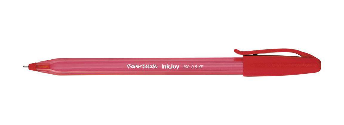 Ручка шариковая INKJOY 100, с колпачком, треугольный корпус, красная, 0,5 ммPM-S0960910 Ручка шариковая INKJOY 100, с колпачком, треугольный корпус, красная, 0,5 ммPM-S0960910Особенности: