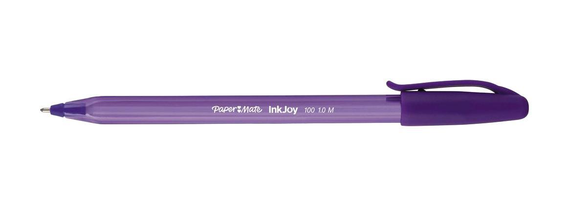 Ручка шариковая INKJOY 100, с колпачком,фиолетовая, пластик тонир., корпус в цвет чернил, 1ммPM-S0977330 Ручка шариковая INKJOY 100, с колпачком,фиолетовая, пластик тонир., корпус в цвет чернил, 1ммPM-S0977330Особенности: Треугольный корпус Тонированный корпус в цвет чернил