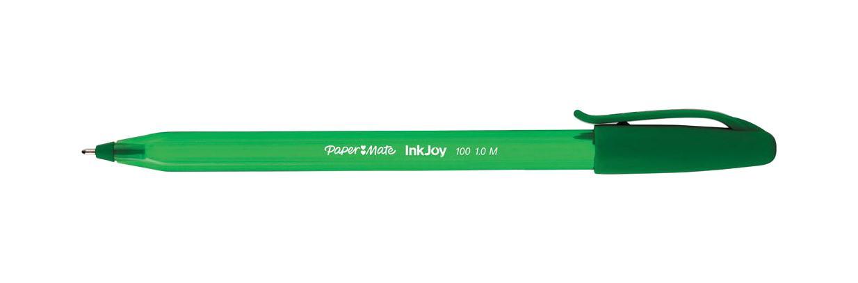 Ручка шариковая INKJOY 100, с колпачком,зеленая, пластик тонир., корпус в цвет чернил, 1ммPM-S0977350 Ручка шариковая INKJOY 100, с колпачком,зеленая, пластик тонир., корпус в цвет чернил, 1ммPM-S0977350Особенности: Треугольный корпус Тонированный корпус в цвет чернил