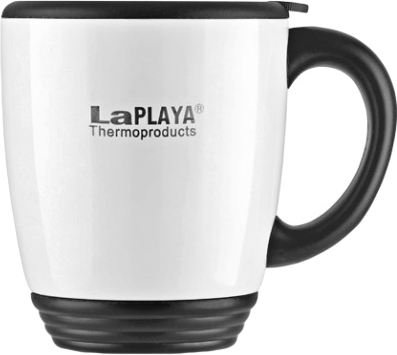 Термокружка LaPlaya, цвет: белый, 450 мл560023 Термокружка LaPlaya, цвет: белый, 450 мл560023Корпус термокружки LaPlaya изготовлен из нержавеющей стали с двумя стенками. Внешнее покрытие - лаковое. Основание, ручка и крышка термокружки изготовлены из прочного пластика. Крышка оснащена отверстием для удобного питья. Крышка имеет термоусадку, плотно закрывается и легко открывается. Термокружка LaPlaya идеально подходит для использования в офисе и дома, на отдыхе и во время путешествий. Диаметр (по верхнему краю): 10 см. Высота: 12 см.