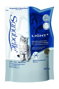 Корм сухой Sanabelle Light для кошек, склонных к избыточному весу, 2 кг5634002 Корм сухой Sanabelle Light для кошек, склонных к избыточному весу, 2 кг5634002Полностью сбалансированный сухой корм для взрослых кошек, склонных к избыточному весу после кастрации (стерилизации) кошек, ведущих малоподвижный образ жизни. Ингредиенты: свежее мясо домашней птицы (мин. 20%), рис, желтое просо, мясо домашней птицы, мука из свежего мяса, печень, гидролизованный протеин, свекольная пульпа (без сахара), клетчатка, льняное семя, сорго, жировая клетчатка (дегидратированная), дрожжи, рыбий жир, хлорид калия, клюква, черника, мука из мидий, цикориевая пудра, сушеные цветки бархатцев, экстракт юкки. Состав: протеин 29,0%, содержание жира 9,5%, клетчатка 5,5%, минеральные вещества 6,7%, магний 0,08%, влажность 10,0%. Экстрактивные вещества, не содержащие азот 39,3%. Основные добавки: Пищевые добавки на 1 кг корма: Витамин А 17.500 МЕ, Витамин Д3 1.500 МЕ, Витамин Е 150 мг, таурин 2.000 мг, медь (в форме сульфата меди (2), пентагидрат) 10 мг, цинк (в форме окиси цинка) 30 мг, цинк (в аминокислотной хелатной форме, гидрат) 40 мг, йод (в...