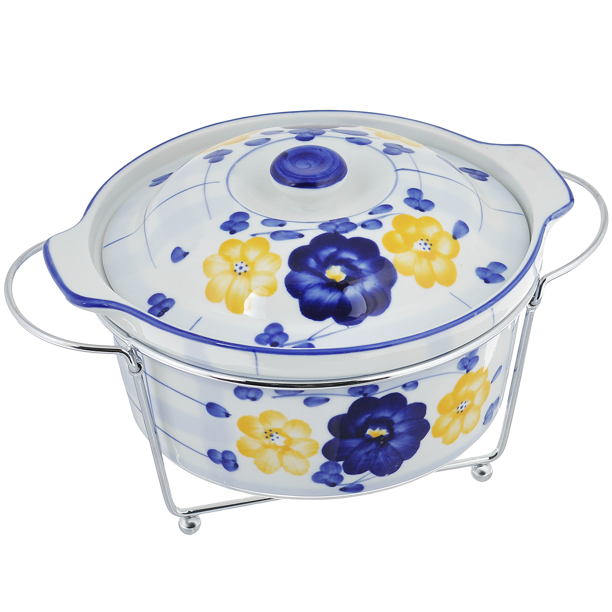Супница Mayer & Boch с крышкой, на подставке, 1,5 л369 Супница Mayer & Boch с крышкой, на подставке, 1,5 л369Супница Mayer & Boch, изготовленная из жаропрочной керамики, подходит для любого вида пищи. Элегантный дизайн с ручной росписью идеально подходит для современного дома. В комплект входит крышка и подставка с местом для свечи, изготовленная из нержавеющей стали. Изделие идеально подходит для приготовления пищи, разогрева блюд и подачи на стол. Материал не содержит свинца и кадмия. С такой супницей вы всегда сможете порадовать своих близких оригинальным блюдом. Форму можно использовать в духовке и холодильнике. Можно мыть в посудомоечной машине.