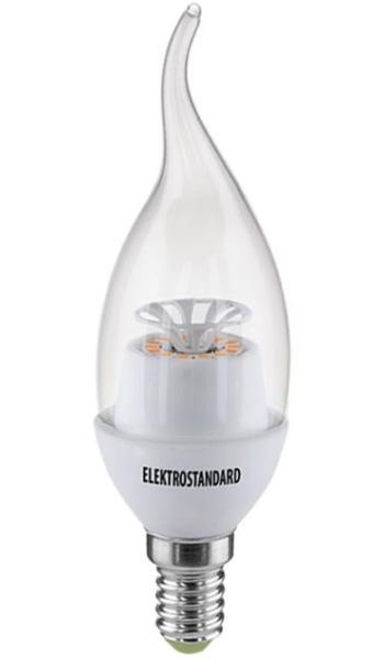 Светодиодная лампа Elektrostandard Свеча на ветру CR 14SMD 4W 6500K E14a029990 Светодиодная лампа Elektrostandard Свеча на ветру CR 14SMD 4W 6500K E14a029990Светодиодные лампы Elektrostandard благодаря низкому потреблению и высокой энергоэффективности являются одним из самым перспективным видом освещения. Светодиодные лампы Электростандард можно устанавливать во все светильники в которых используются лампы накаливания, эноргосберегающие, галогенные. Срок службы светодиодных ламп составляет от 30000 до 50000 часов и не зависит от количества включения и выключения, Напряжение: 220 вольт