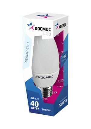 Светодиодная лампа Kosmos, белый свет, цоколь E27, 3W, 220VLksm_LED3wCWE2745 Светодиодная лампа Kosmos, белый свет, цоколь E27, 3W, 220VLksm_LED3wCWE2745Светодиодная лампа Kosmos, белый свет, цоколь E27, 3W, 220V - это эффективная замена неэкономичных источников света без каких-либо трудностей. Эту лампочку можно использовать для декоративного и основного освещения.