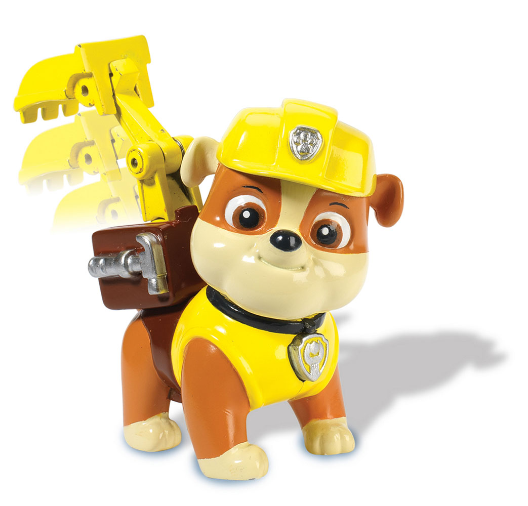 Paw Patrol Фигурка Rubble, со значком16600_Rubble Paw Patrol Фигурка Rubble, со значком16600_RubbleФигурка Щенячий патруль Rubble выполнена из прочного пластика в виде английского бульдога по кличке Раббл - героя мультфильма Paw Patrol (Собачий патруль). На спине бульдога располагается уникальный рюкзак-трансформер: при нажатии на кнопку, расположенную около ошейника, рюкзак спасателя раскроется. В комплект с фигуркой входит значок для ребенка. Такая игрушка станет прекрасным подарком юному поклоннику мультсериала!
