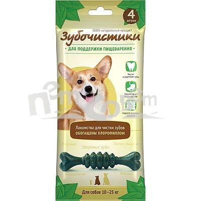 Лакомство Зубочистики Мятные для собак средних пород, для поддержания пищеварения, 4 шт57200 Лакомство Зубочистики Мятные для собак средних пород, для поддержания пищеварения, 4 шт57200Лакомство Зубочистики Мятные - это мультифункциональные лакомства для собак средних пород, обладающие полезными для здоровья свойствами. Эти жевательные лакомства останавливают развитие кариеса и воспаления десен, отбеливают зубы и освежают дыхание. Благодаря наличию хлорофилла Зубочистики Мятные улучшают усвояемость сухих кормов, поддерживают здоровую кишечную флору, активизируют выведение токсинов и усиливают иммунную систему организма. К тому же, собакам нравится их вкус. Состав: пшеничный протеин, пептиды протеина, клетчатка, глицерин, казеинат натрия, моностеарин, хлорофилл, пивные дрожжи, стеарат магния, эфирные масла, натуральные вкусовые добавки (мята). Гарантированные показатели: белок 47,43%, влага 13%, зола 1,52%, жиры 7,62%, кальций 0,059%, клетчатка 0,49%. Рекомендация по применению: для собак 10-25 кг 1 лакомство в день. Товар сертифицирован.