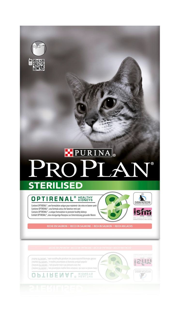 Корм сухой Pro Plan Sterilised для взрослых стерилизованных кошек и кастрированных котов, с лососем, 1,5 кг12171884 Корм сухой Pro Plan Sterilised для взрослых стерилизованных кошек и кастрированных котов, с лососем, 1,5 кг12171884Сухой корм Pro Plan Sterilised - это полноценный рацион для взрослых стерилизованных кошек и кастрированных котов. Он содержит особую разработанную с участием ученых комбинацию ингредиентов для поддержания здоровья вашего питомца в течение продолжительного времени. Корм с высококачественным белком и низким содержанием жира, сочетающий все необходимые питательные вещества, включая витамины А, С и Е, а также Омега-3 и Омега-6 жирные кислоты. Обеспечивает баланс pH мочи. Особенности сухого корма: поддерживает здоровье мочевыводящей системы стерилизованных кошек и кастрированных котов, предотвращая риск развития заболевания нижнего отдела мочевыводящих путей, помогает защищать зубы от образования налета и зубного камня, помогает поддерживать здоровый вес, содержит уникальную формулу для поддержания здоровья почек. Состав: лосось (20%), сухой белок птицы, кукурузный глютен, рис, кукуруза, концентрат горохового белка, пшеничная клетчатка, яичный...