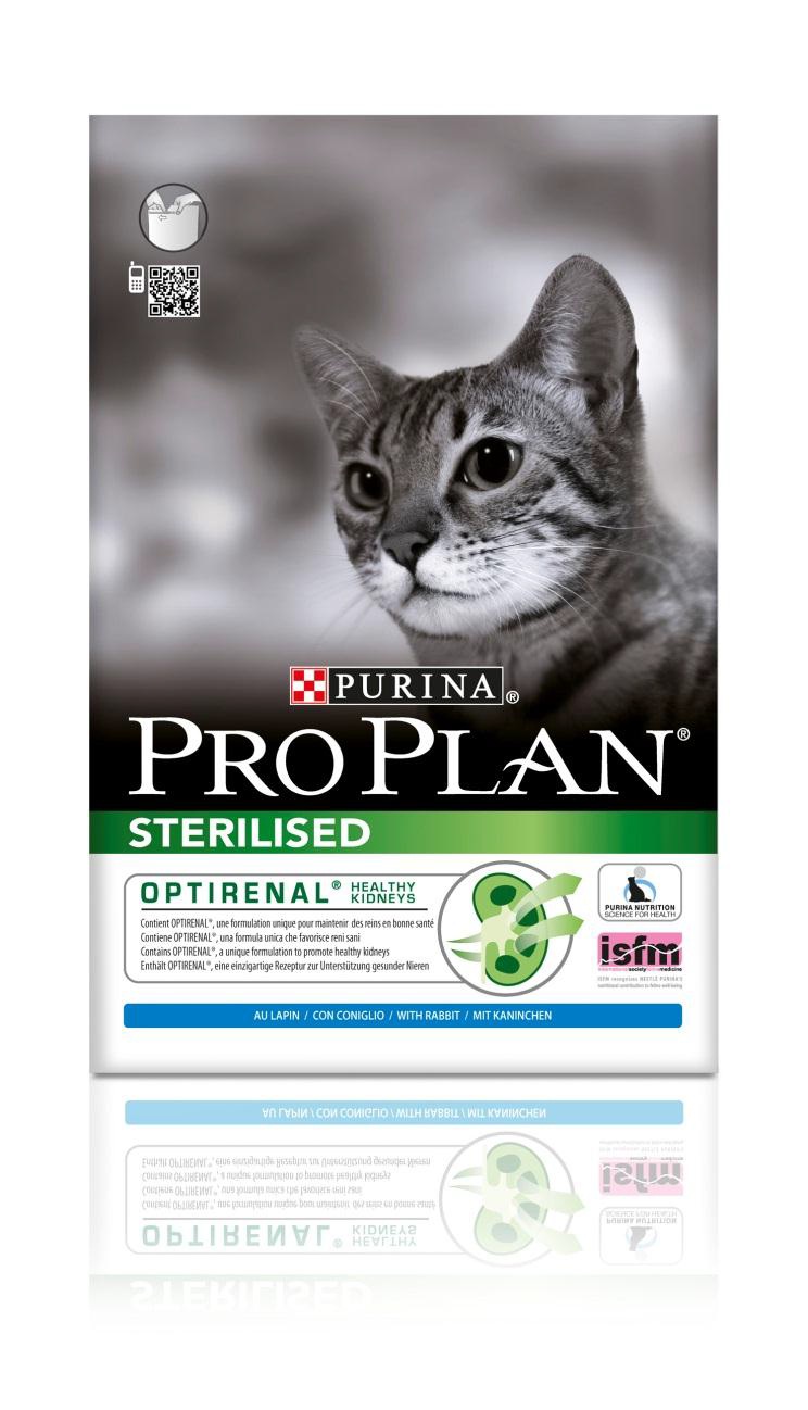 Корм сухой Pro Plan Sterilised для кастрированных котов и стерилизованных кошек, с кроликом, 10 кг12171888 Корм сухой Pro Plan Sterilised для кастрированных котов и стерилизованных кошек, с кроликом, 10 кг12171888Сухой корм Pro Plan Sterilised - полнорационный корм для взрослых кастрированных котов и стерилизованных кошек. Содержит особую разработанную с участием ученых комбинацию ингредиентов для поддержания здоровья кошек в течение продолжительного времени. Pro Plan STERILISED - корм с высококачественным белком и низким содержанием жира, сочетающий все необходимые питательные вещества, включая витамины А, С и Е, а также Омега-3 и Омега-6 жирные кислоты. Обеспечивает баланс pH мочи. Для поддержания здоровья стерилизованных кошек и кастрированных котов. Содержит Optirenal, уникальный комплекс для поддержания здоровья почек. Поддерживает здоровье мочевыводящей системы стерилизованных кошек и кастрированных котов, предотвращая риск развития заболевания нижнего отдела мочевыводящих путей. Помогает защищать зубы от образования налета и зубного камня. Помогает поддерживать здоровый вес. Состав: курица, кукурузный глютен, рис, сухой белок птицы, кукуруза,...