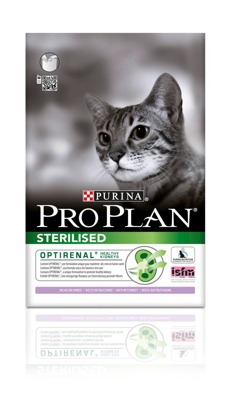 Корм сухой Pro Plan Sterilised для взрослых стерилизованных кошек и кастрированных котов, с индейкой, 1,5 кг12171895 Корм сухой Pro Plan Sterilised для взрослых стерилизованных кошек и кастрированных котов, с индейкой, 1,5 кг12171895Сухой корм Pro Plan Sterilised - это полноценный рацион для взрослых стерилизованных кошек и кастрированных котов. Он содержит особую разработанную с участием ученых комбинацию ингредиентов для поддержания здоровья вашего питомца в течение продолжительного времени. Корм с высококачественным белком и низким содержанием жира, сочетающий все необходимые питательные вещества, включая витамины А, С и Е, а также Омега-3 и Омега-6 жирные кислоты. Обеспечивает баланс pH мочи. Особенности сухого корма: поддерживает здоровье мочевыводящей системы стерилизованных кошек и кастрированных котов, предотвращая риск развития заболевания нижнего отдела мочевыводящих путей, помогает защищать зубы от образования налета и зубного камня, помогает поддерживать здоровый вес, содержит уникальную формулу для поддержания здоровья почек. Состав: индейка (20%), кукурузный глютен, рис, сухой белок птицы, кукуруза, концентрат горохового белка, пшеничный глютен,...