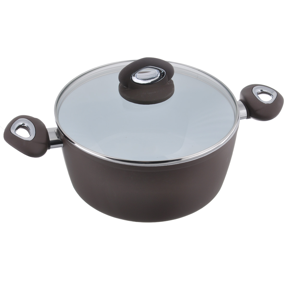 Кастрюля Bialetti с крышкой, с керамическим покрытием, цвет: коричневый, 4,6 лBL 202 B Кастрюля Bialetti с крышкой, с керамическим покрытием, цвет: коричневый, 4,6 лBL 202 BКастрюля Bialetti изготовлена из тяжело анодированного алюминия - металла прочнее стали, который обладает отличными антипригарными свойствами и высокой теплопроводностью. Вам потребуется меньше времени и меньший температурный режим для готовки, т.к. эко посуда нагревается быстрее и сильнее, чем традиционная. При производстве посуды Bialetti не используются опасные для окружающей среды компоненты (такие как PFOA), имеющие длительный период распада. Особо прочное керамическое покрытие Aeternum предотвращает пригорание пищи и обеспечивает ее легкое приготовление. Кроме того, покрытие обладает жиро- и водоотталкивающими свойствами, поэтому легко чистится. Удобные ручки выполнены из бакелита с прорезиненным покрытием. Крышка изготовлена из жаропрочного стекла. Внешние стенки покрыты жаропрочной эмалью коричневого цвета. Самым неожиданным станут впечатления от цвета посуды - пожарьте мясо или картошку на белоснежной керамической посуде хоть один раз, и вы...