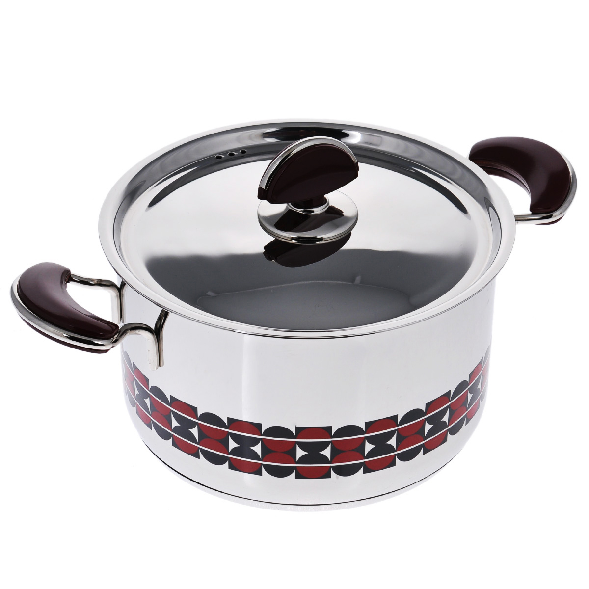 Кастрюля Kitchen-Art EX Pot с крышкой, 4 лZH3003 Кастрюля Kitchen-Art EX Pot с крышкой, 4 лZH3003Кастрюля Kitchen-Art EX Pot выполнена из высококачественной нержавеющей стали Премиум-ЛЮКС с зеркальной полировкой. Внешние стенки оформлены красивым геометричным рисунком в стиле Luxury. Дно изделия с трехслойным напылением, легкое, но очень прочное. Модный европейский дизайн, обтекаемые линии и формы. Для удобного использования ручки из нержавеющей стали оснащены бакелитовыми вставками бордового цвета. Крышка выполнена из нержавеющей стали со специальными отверстиями для выпуска пара. Подходит для всех типов плит, включая индукционные. Можно мыть в посудомоечной машине. Высота стенки: 12,5 см. Ширина (с учетом ручек): 32 см. Толщина стенки: 2 мм. Толщина дна: 4 мм. Диаметр дна: 18 см.