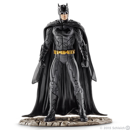 Schleich Фигурка Бэтмен22501 Schleich Фигурка Бэтмен22501Фигурка Schleich Бэтмен станет прекрасным подарком для вашего ребенка. Великолепно детализированная фигурка супергероя изготовлена из каучукового пластика. Такая фигурка непременно понравится вашему ребенку, а также привлечет внимание взрослых коллекционеров, и станет замечательным украшением любой коллекции. Восхитительная фигурка сделает игры в супергероев еще увлекательнее и интереснее! У игрушки есть широкое основание, благодаря которому она прочно стоит на различных поверхностях. Бэтмен вновь готов спасти Готэм Сити! Для этого он облачился в свой черный облегающий костюм, набросил на плечи плащ и надел на лицо маску для того, чтобы никто не смог узнать его. В своем прекрасном облачении он спешит на помощь жителям города Готэм.