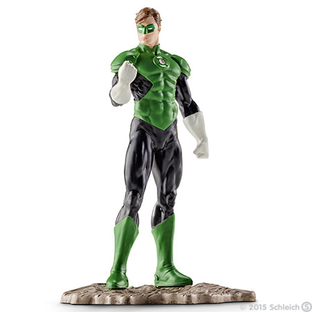 Schleich Фигурка Зеленый Фонарь22507 Schleich Фигурка Зеленый Фонарь22507Фигурка Schleich Зеленый Фонарь станет прекрасным подарком для вашего ребенка. Великолепно детализированная фигурка супергероя изготовлена из каучукового пластика и выполнена в ярких зеленых и черных цветах. У игрушки есть широкое основание, благодаря которому она прочно стоит на различных поверхностях. Такая фигурка непременно понравится вашему ребенку, а также привлечет внимание взрослых коллекционеров, и станет замечательным украшением любой коллекции. Восхитительная фигурка сделает игры в супергероев еще увлекательнее и интереснее! Зеленый Фонарь берет свою силу из магического кольца. С его помощью он может материализовать все, что сможет представить. Однако, для борьбы со злом надо не забыть перезарядить кольцо вовремя!