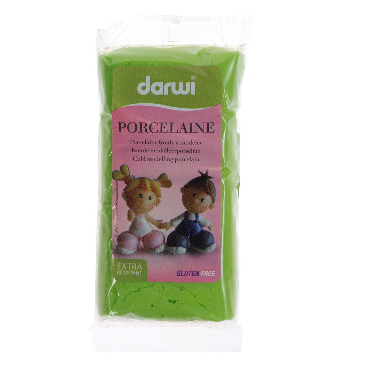Масса для лепки Darwi Porcelaine, цвет: салатовый (604), 150 г357002_604 Масса для лепки Darwi Porcelaine, цвет: салатовый (604), 150 г357002_604Масса Darwi Porcelaine - это самозатвердевающая полимерная глина, предназначенная для лепки. Уже готова к использованию. После полного высыхания (от нескольких часов до нескольких дней в зависимости от размера работы) масса становится очень твердой и дает небольшую усадку. Влагоустойчива при высыхании. После отверждения можно покрывать лаком, красками. Не рекомендуется давать детям до 3-х лет. Транспортировка и хранение массы возможно при температуре 5-25°С.